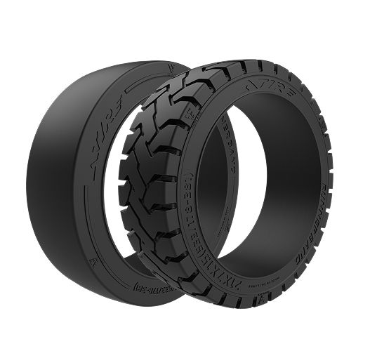 RunnerBandTM Solid and Traction tires side by side